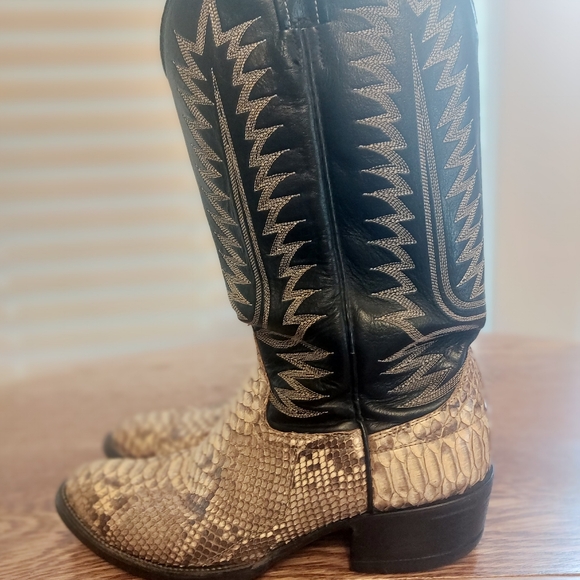 Cowtown Python Western Boots - Picture 4 of 4